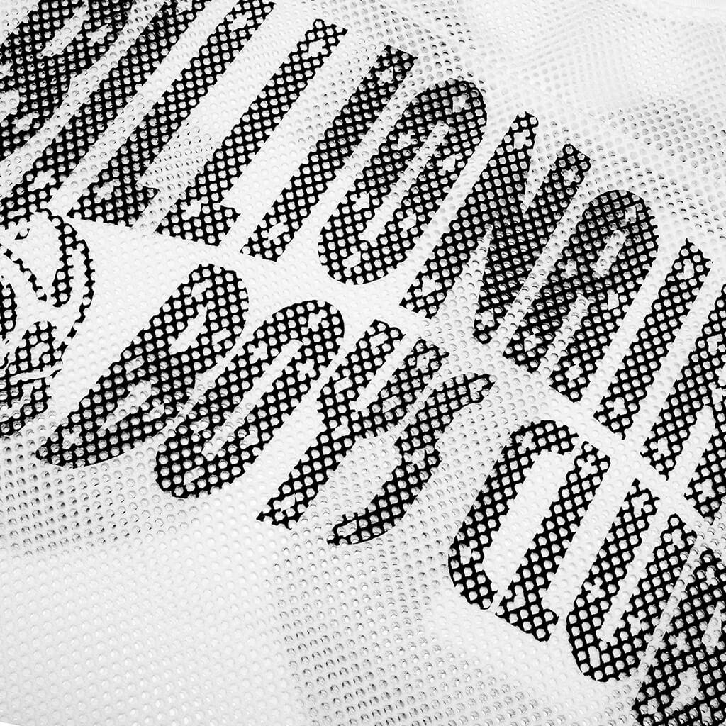 Cropped Varsity Jersey White