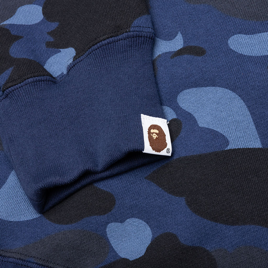 Camo Shark Full Zip Hoodie Navy