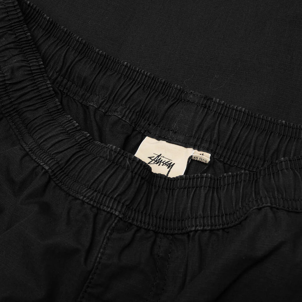 Ripstop Cargo Beach Pant Black