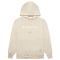 Logo Print Hoodie Beige