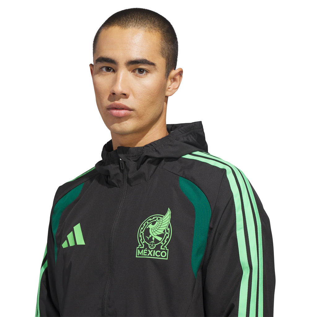 adidas Mexico 26 Tiro All Weather Mens Soccer Jacket Black