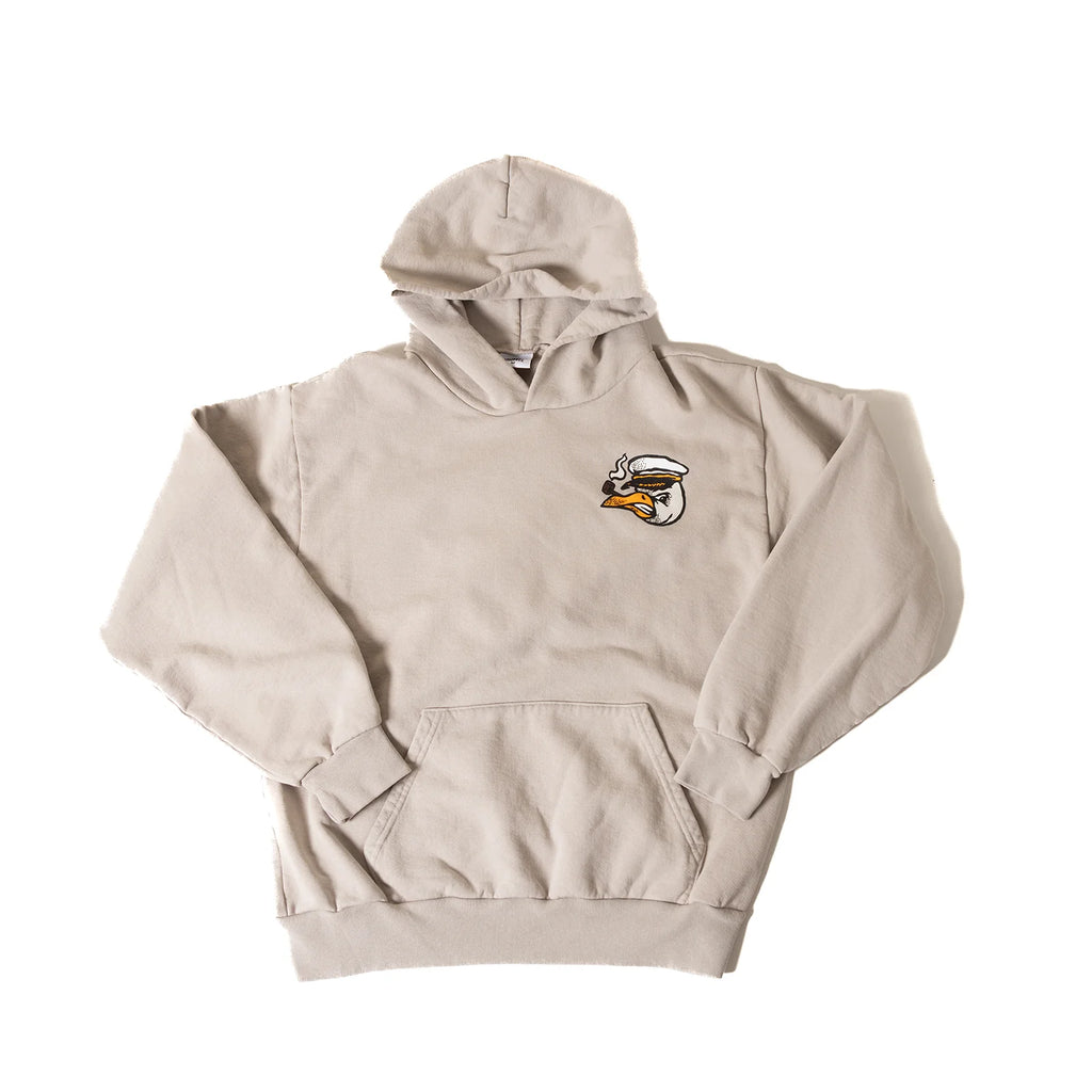 HOMETEAM GULLY HOODIE GREY CEMENT
