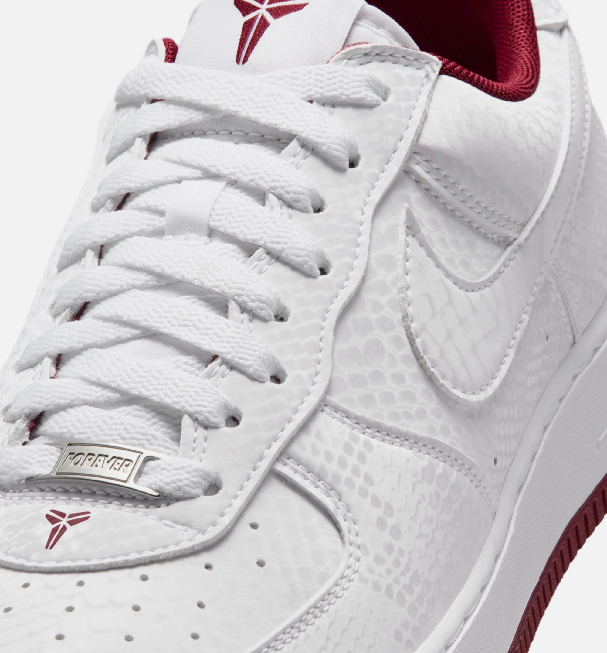 Kobe Air Force 1 Low Merion Mens Lifestyle Shoe White Team Red Team Red White