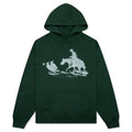 Driftin Back Hooded Sweatshirt Hard Washed Forest Green