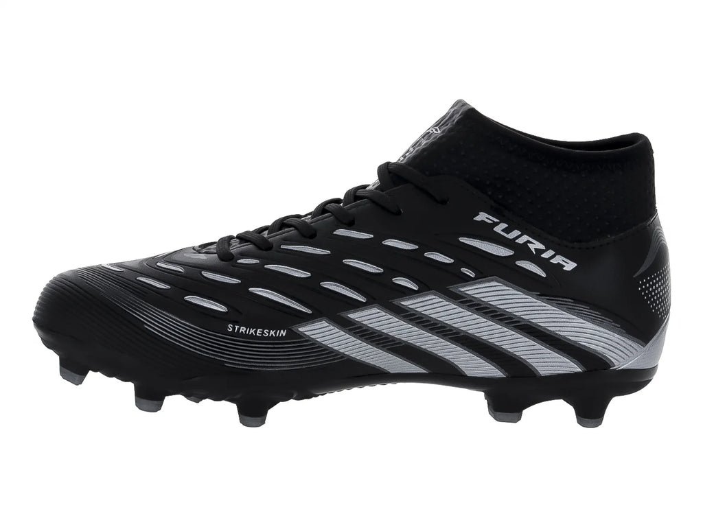 Tenis de Fútbol Furia Negro Plata para Hombre