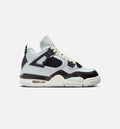 Air Jordan 4 Retro Platinum Gold Grade School Lifestyle Shoe Pure Platinum Metallic Gold Black Sail
