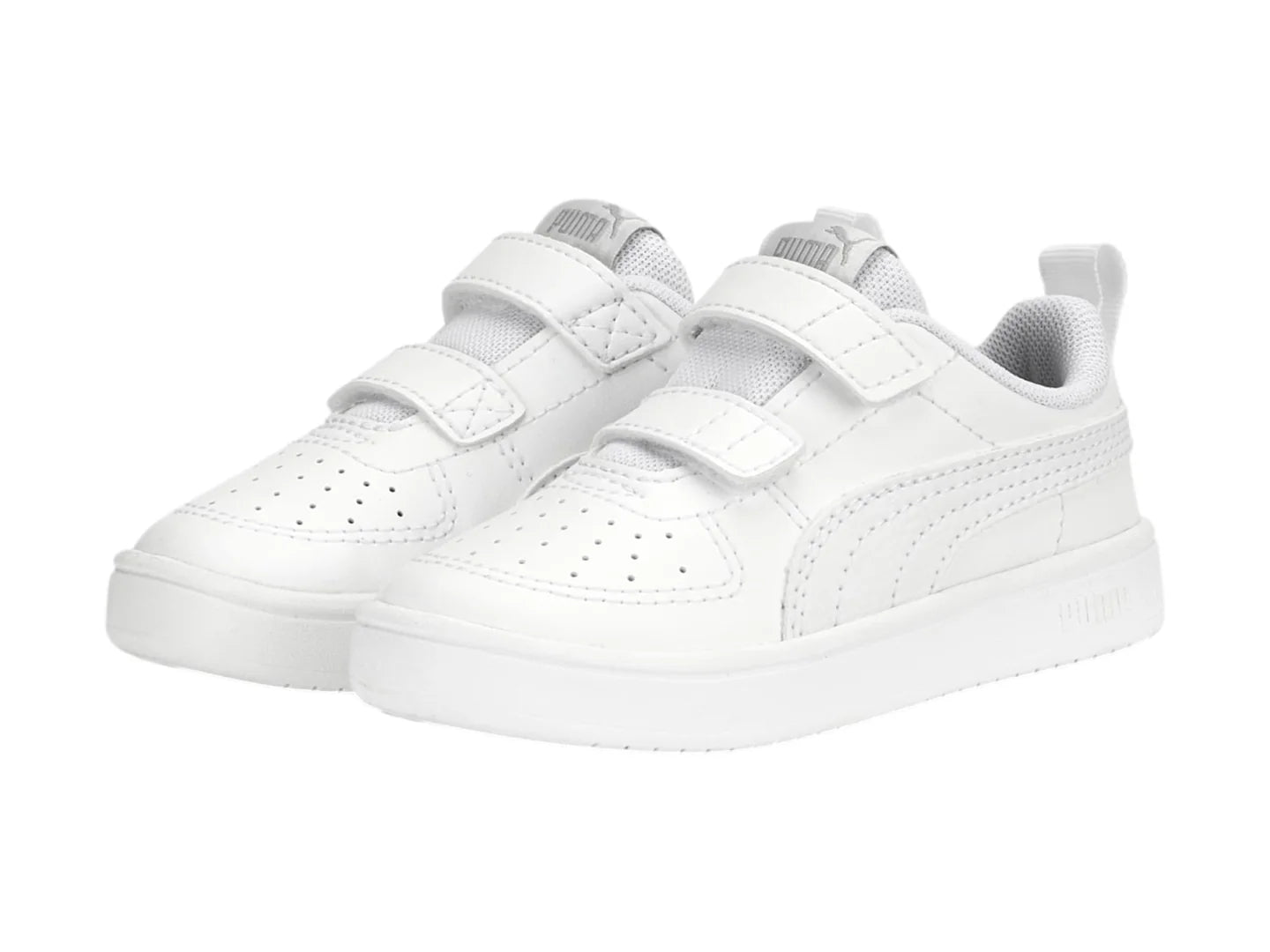 Tenis PUMA Rickie V Blanco y Gris para Niño