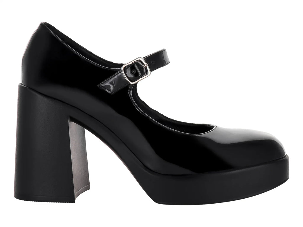 Zapatos de Tacón Nomadas Negro Charol para Mujer