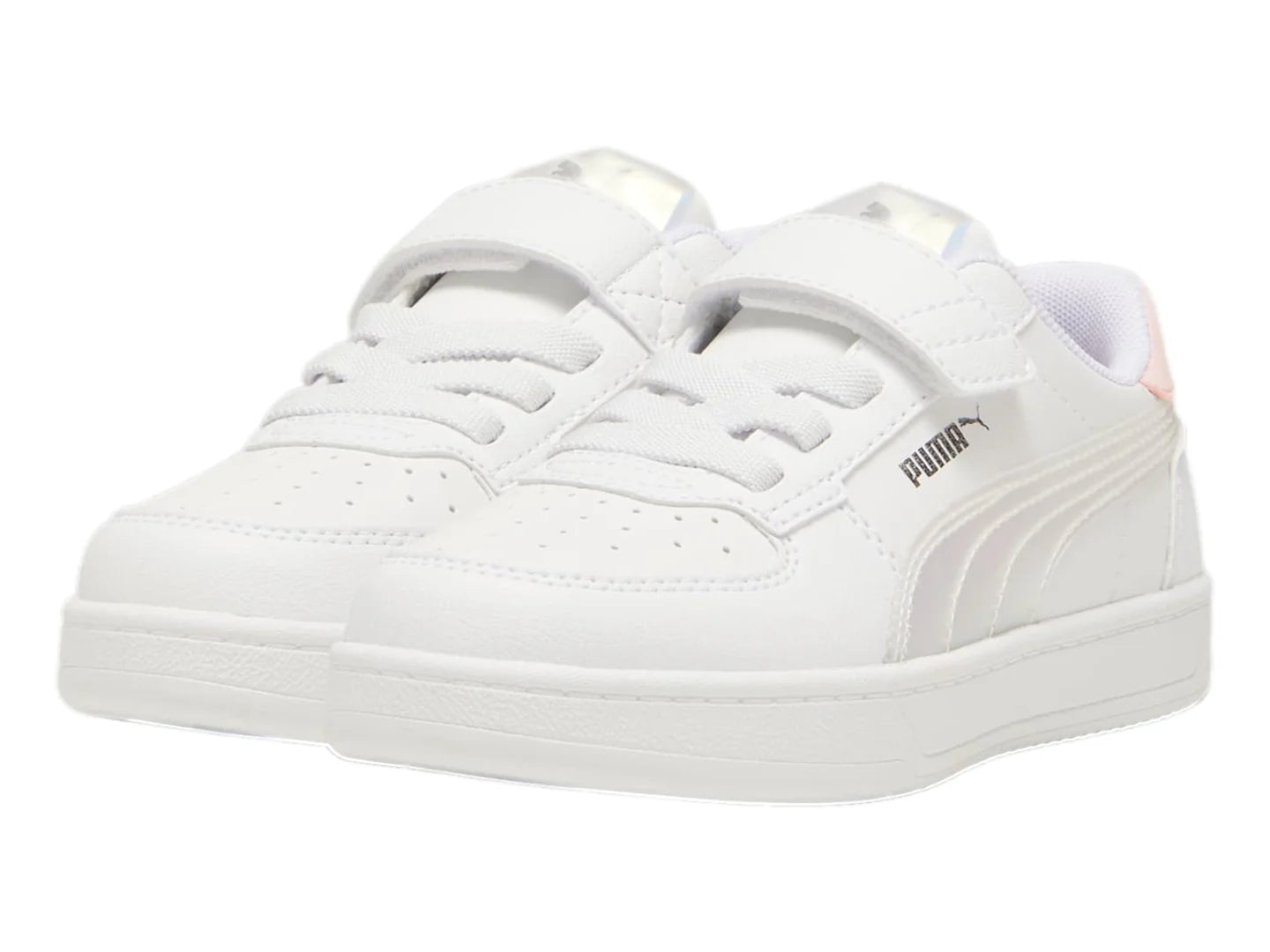 Tenis PUMA Caven 20 Holo Blanco y Malva para Niña
