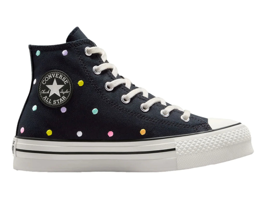 Tenis Converse Chuck Taylor All Star Negro y Blanco para Niña