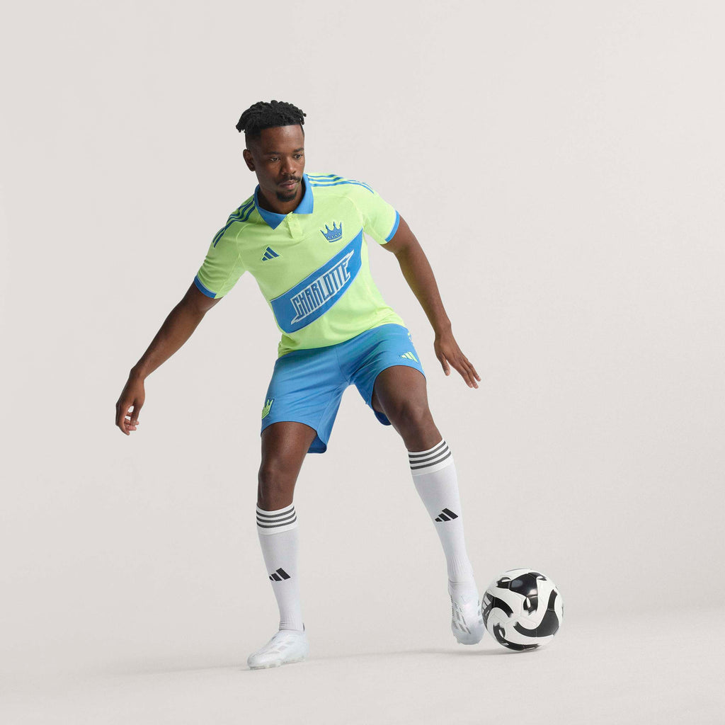 adidas Mens Charlotte FC Third Authentic Soccer Jersey 25 26 Yellow