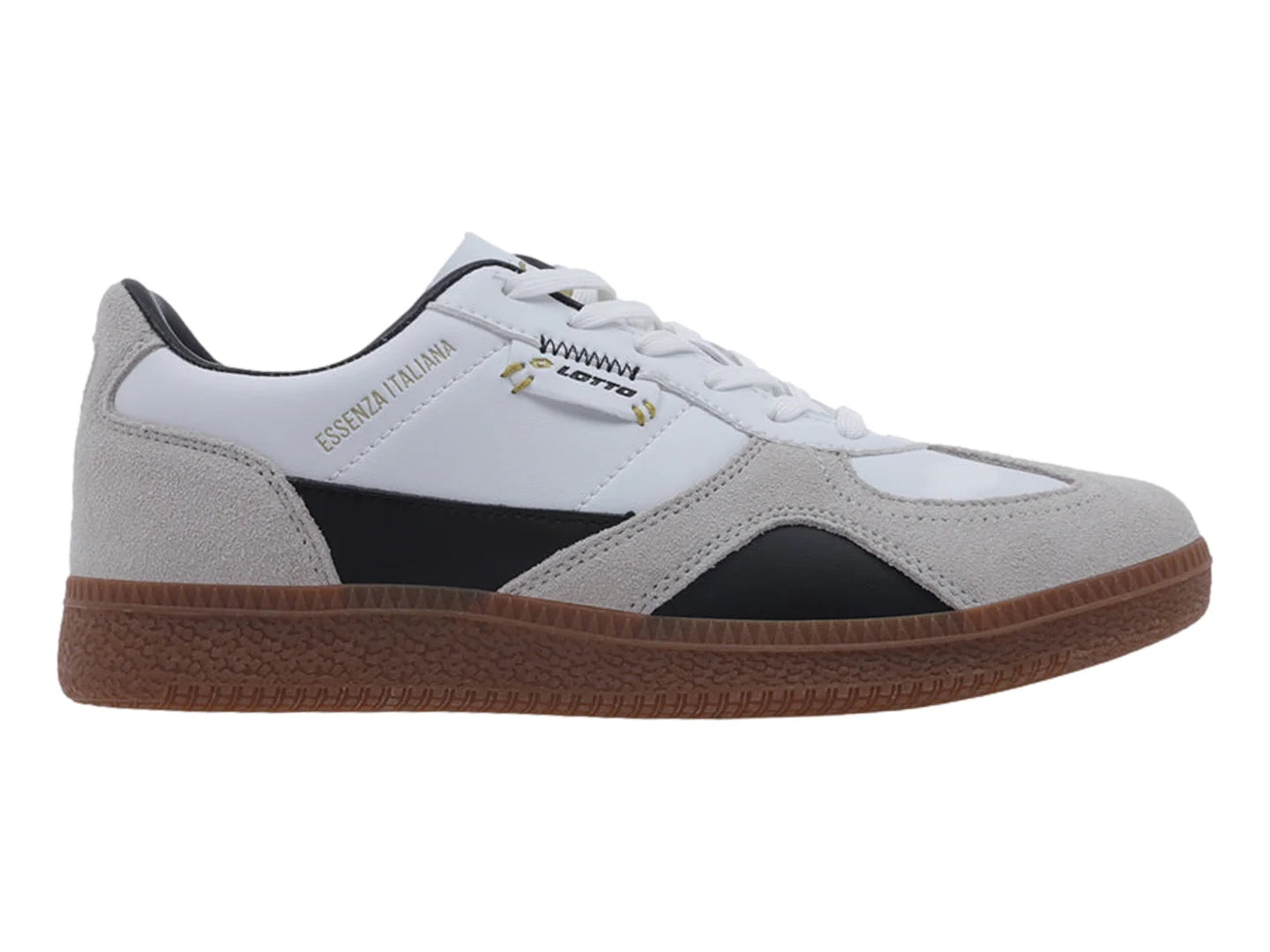 Tenis Lotto Lecarde Blanco y Negro para Mujer
