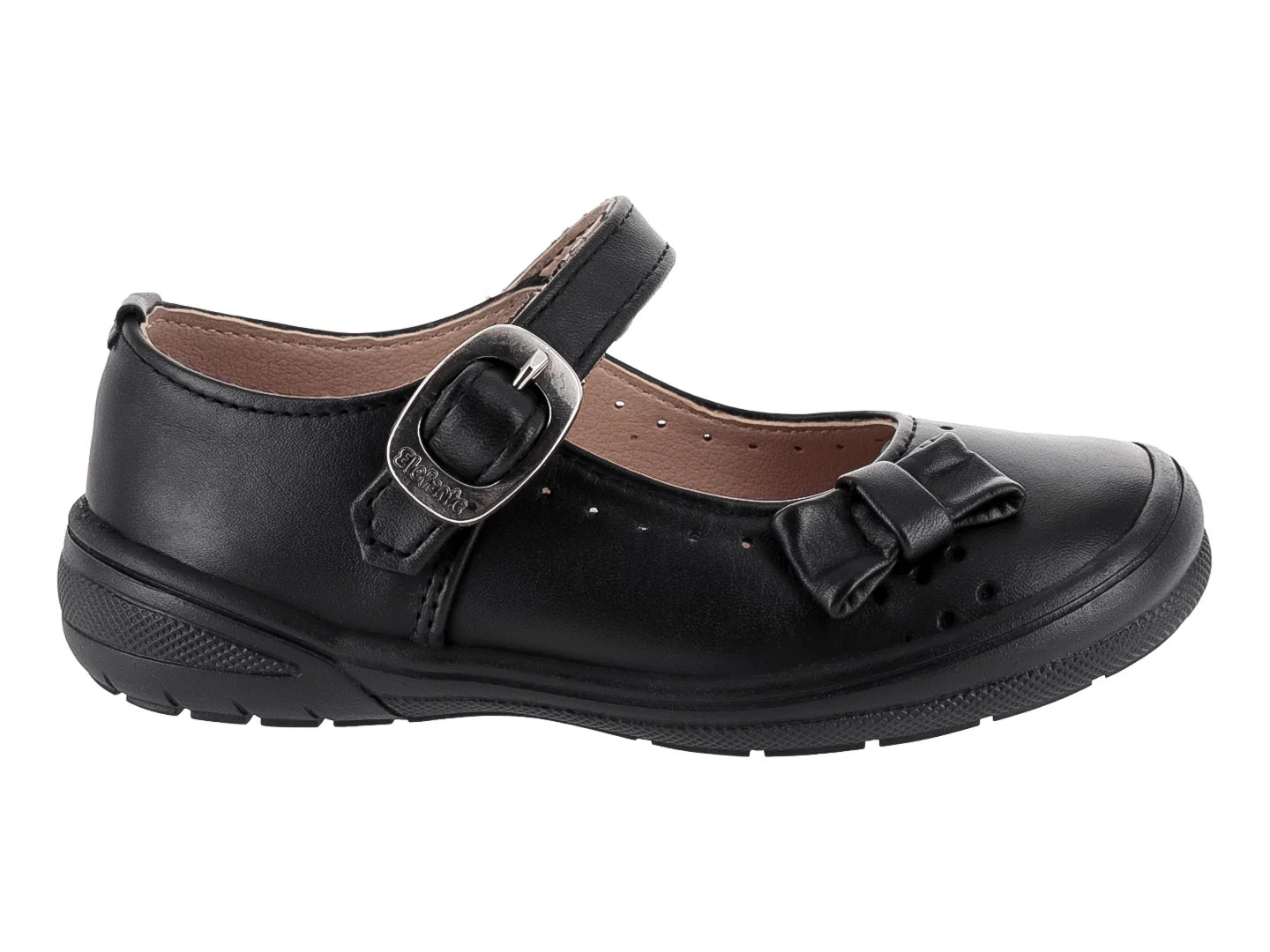 Zapatos Escolares Elefante Negro para Niña