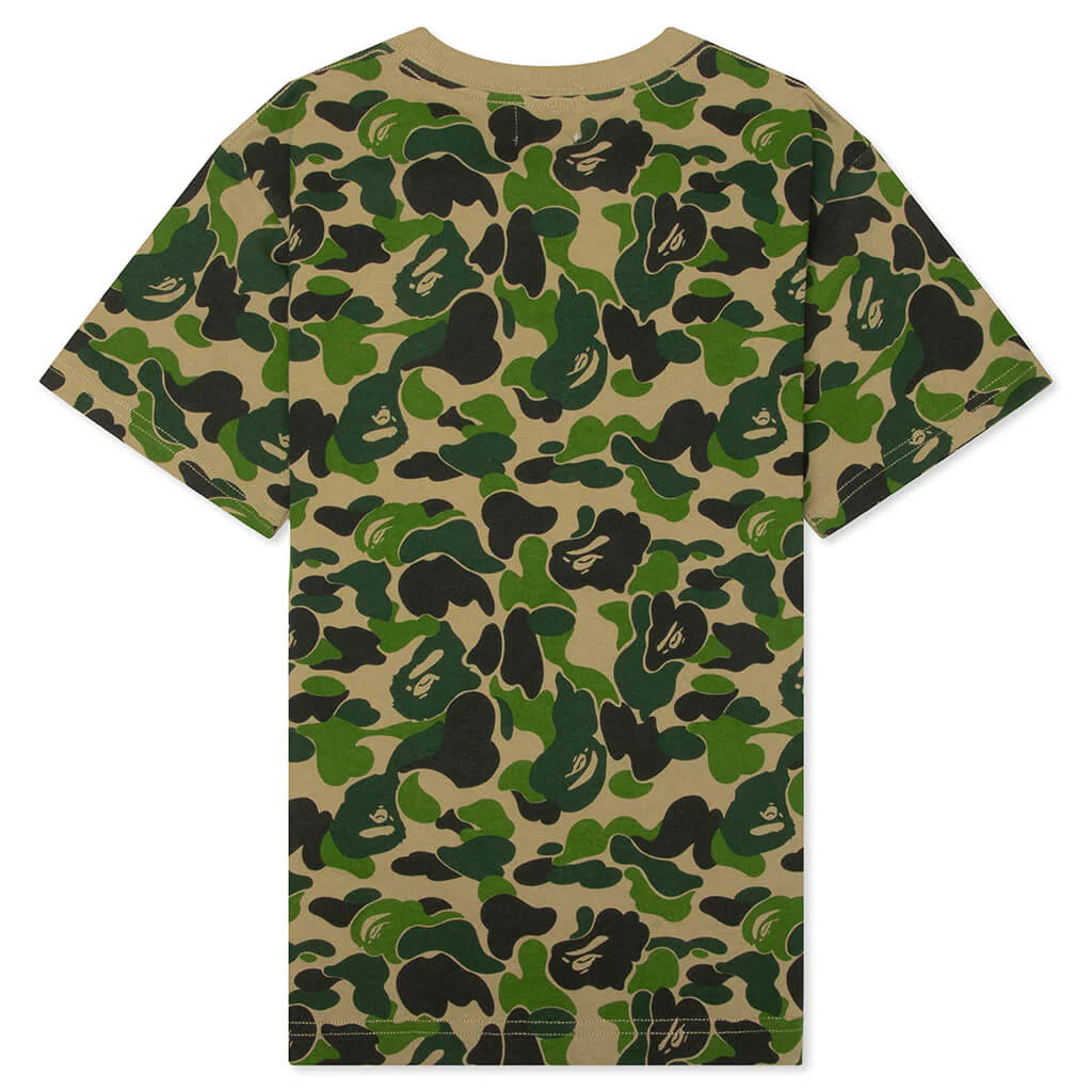 Kids ABC Camo Ape Milo One Point Tee Green