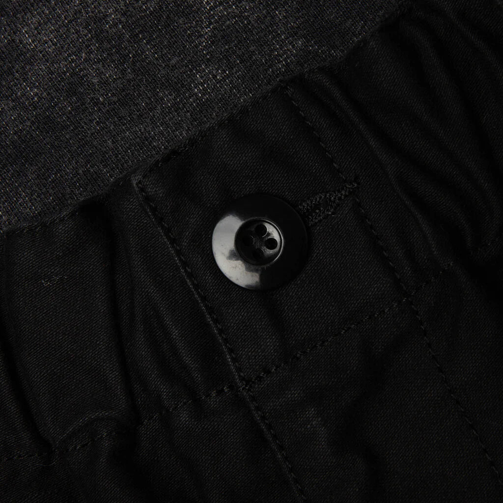 Sweat Pants Combined Cargo Pants Black