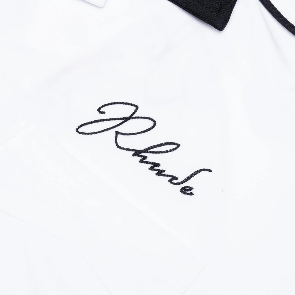 Fonda Del Sol Bowling Shirt White Black Yellow