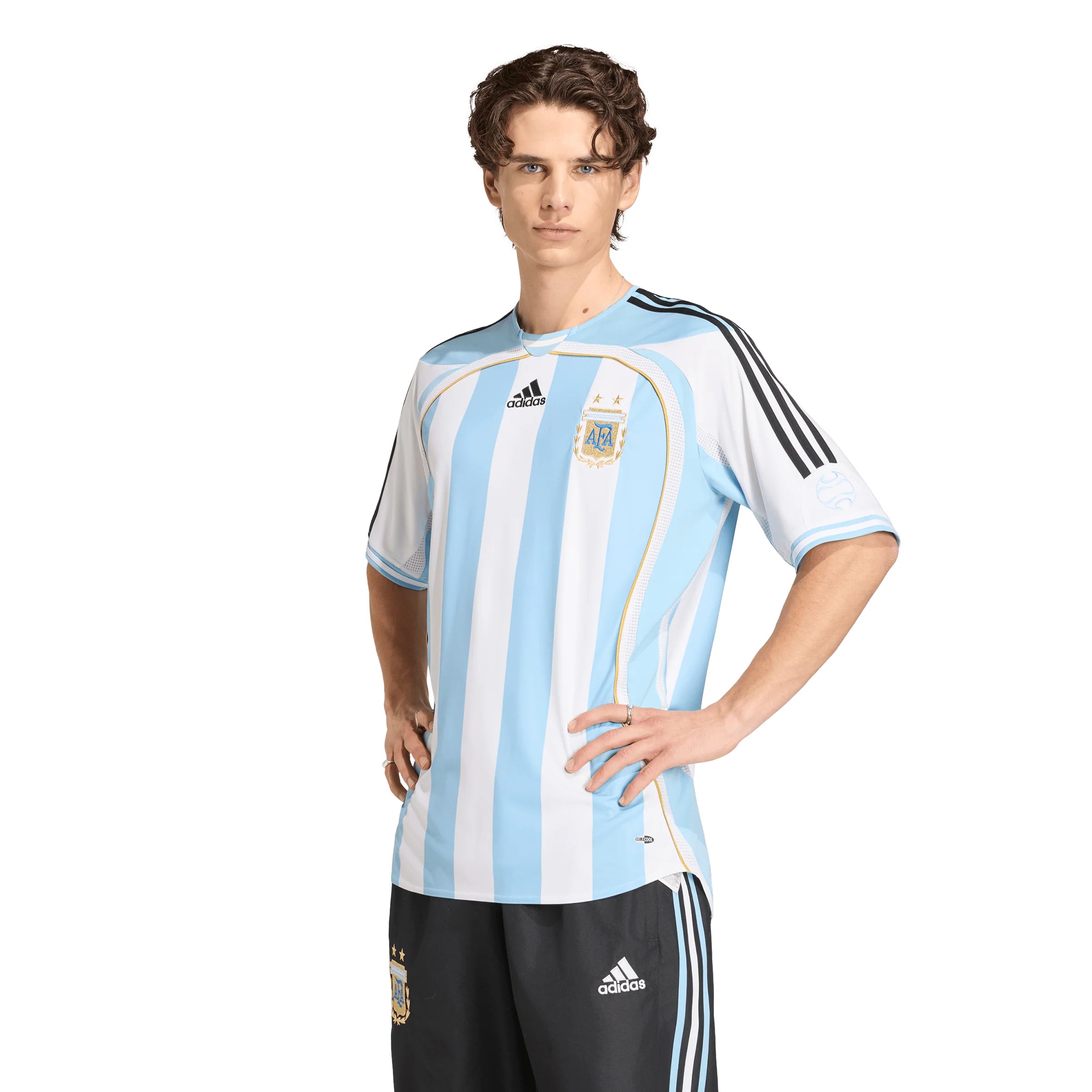 adidas Argentina Home Mens Soccer Jersey 2006 White Blue