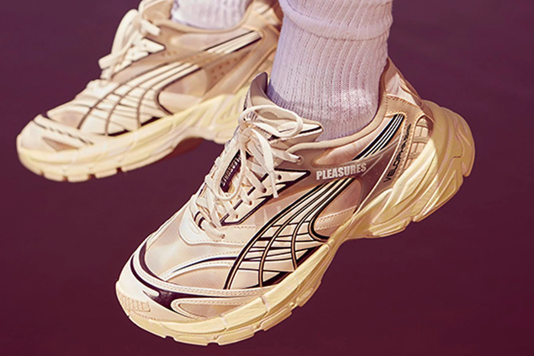 Puma x Pleasures Velophasis Overdyed Birch Tree Anise Flower
