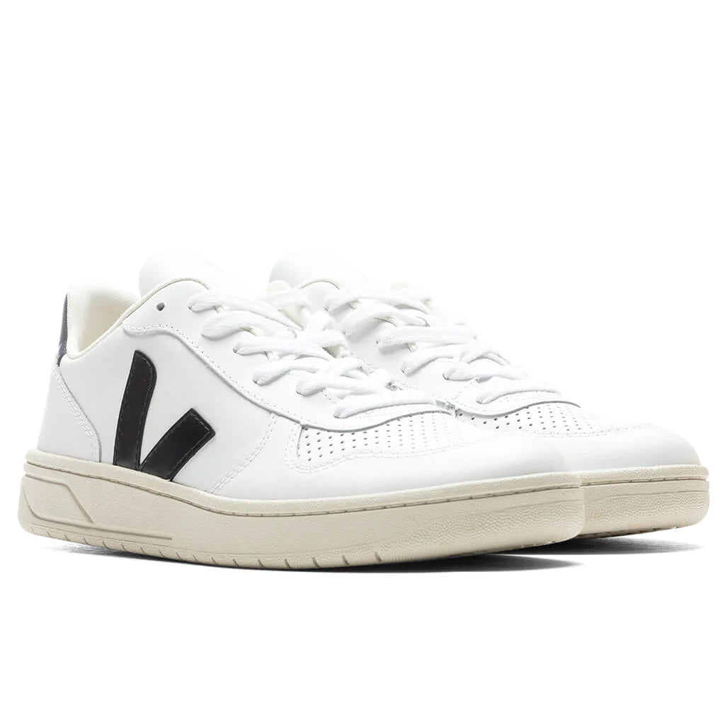 V 10 Leather Extra White Black