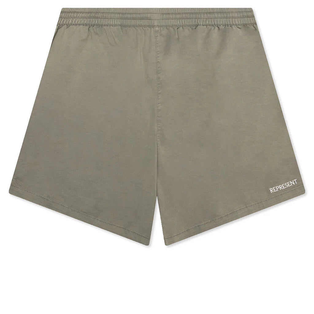 Season Script Short Washed Khaki