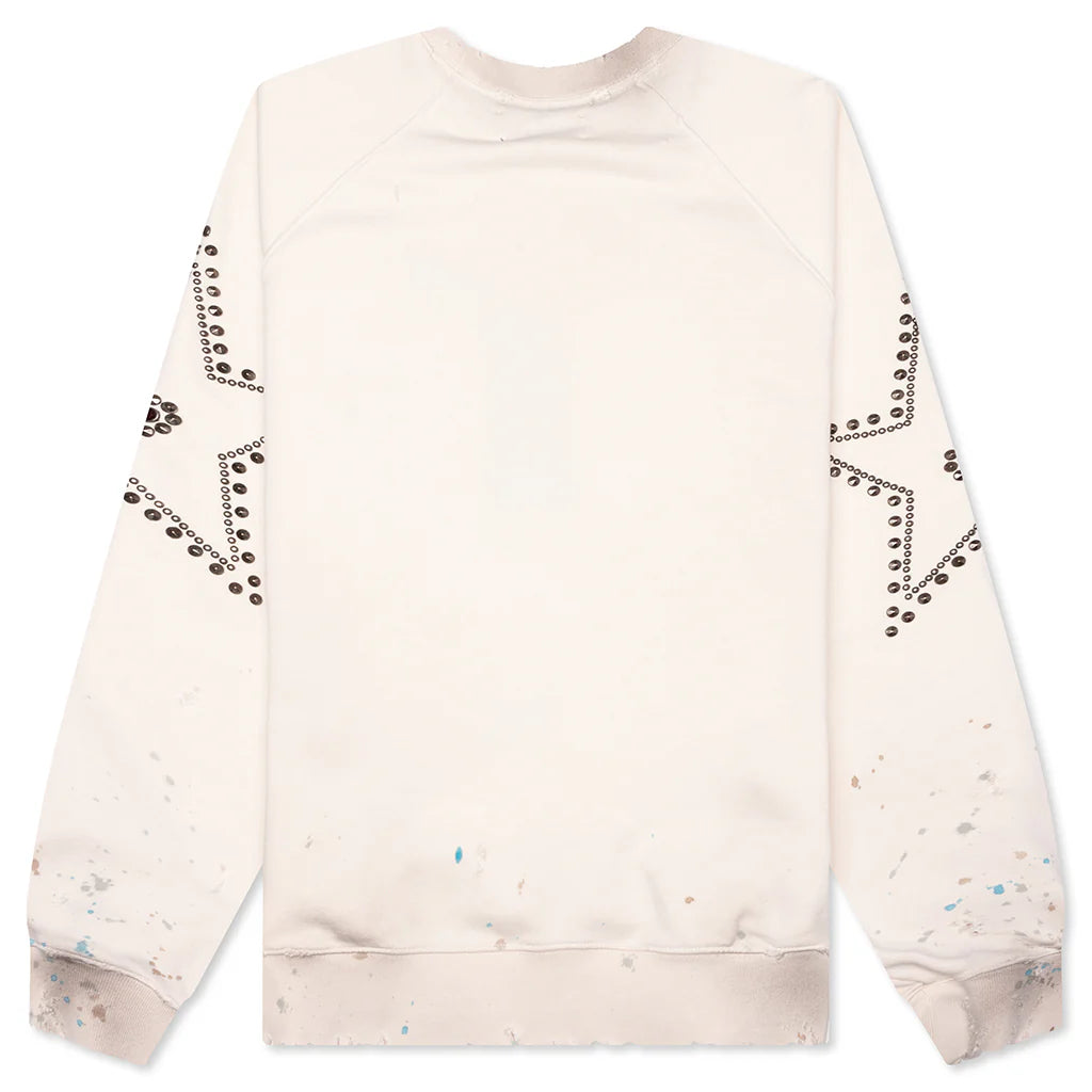 Star Studded Crewneck Vintage White