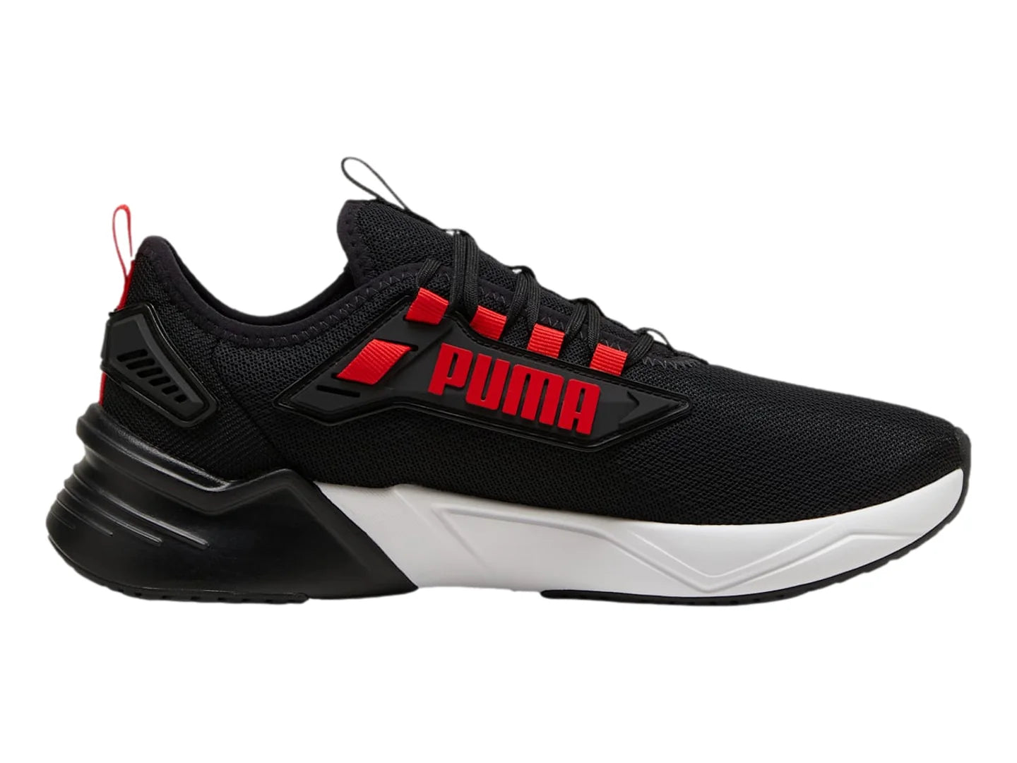Tenis PUMA Retaliate 3 Negro y Rojo para Hombre