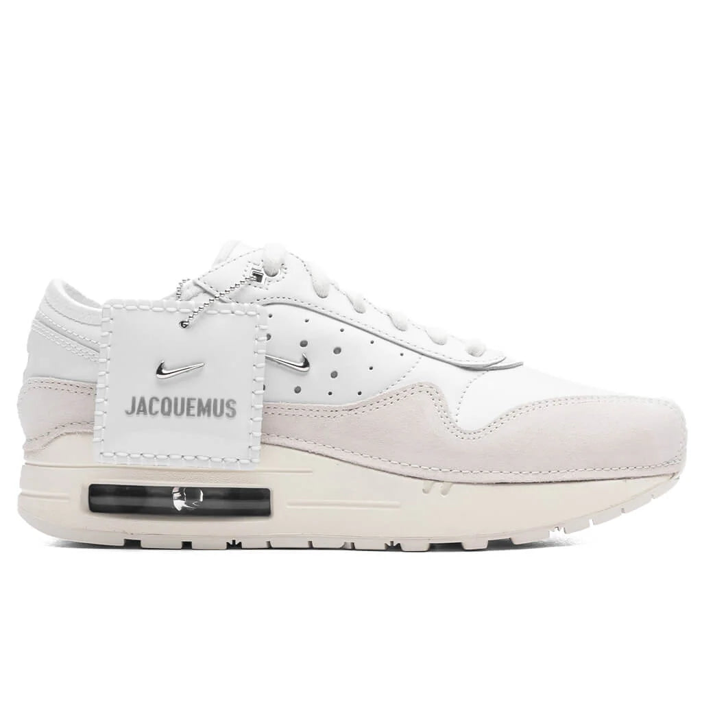 Womens Air Max 1 SP x Jacquemus Summit White Metallic Silver Sail