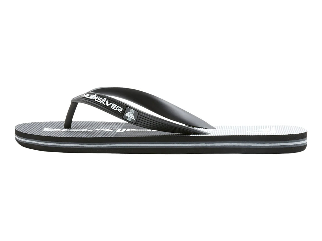 Sandalias Quiksilver Molokai Stripe Negro y Gris para Hombre