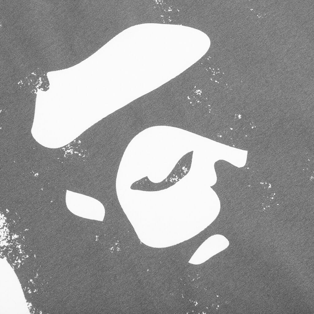 Overprinted Ape Head Tee White