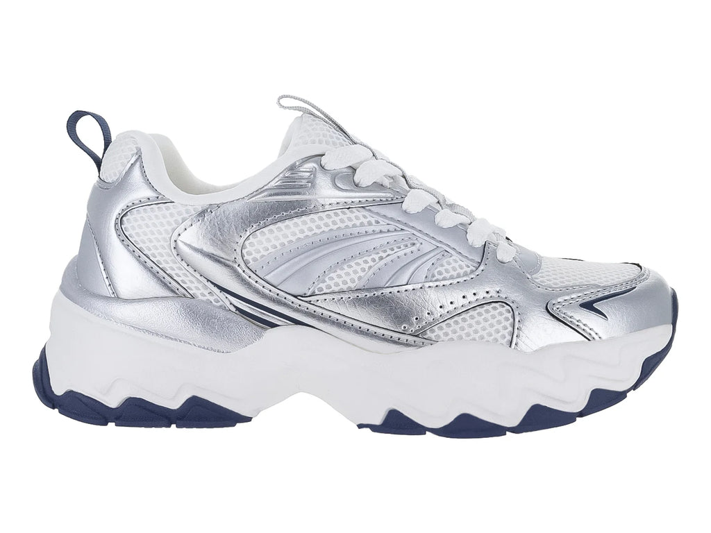 Tenis Clasben Atlant Blanco Plata para Mujer