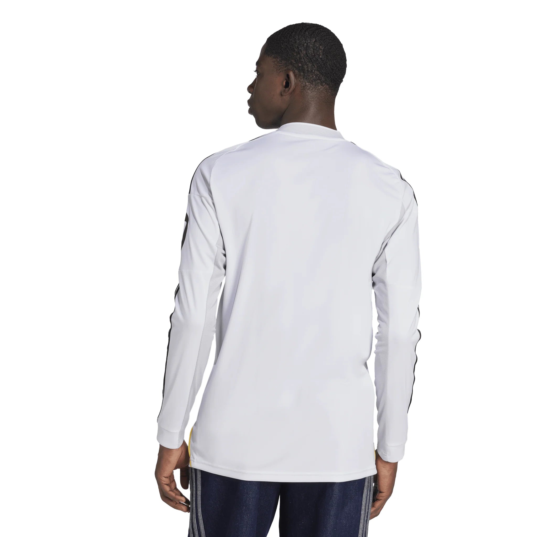 adidas Real Madrid Long Sleeve Mens Home Soccer Jersey 25 26 White