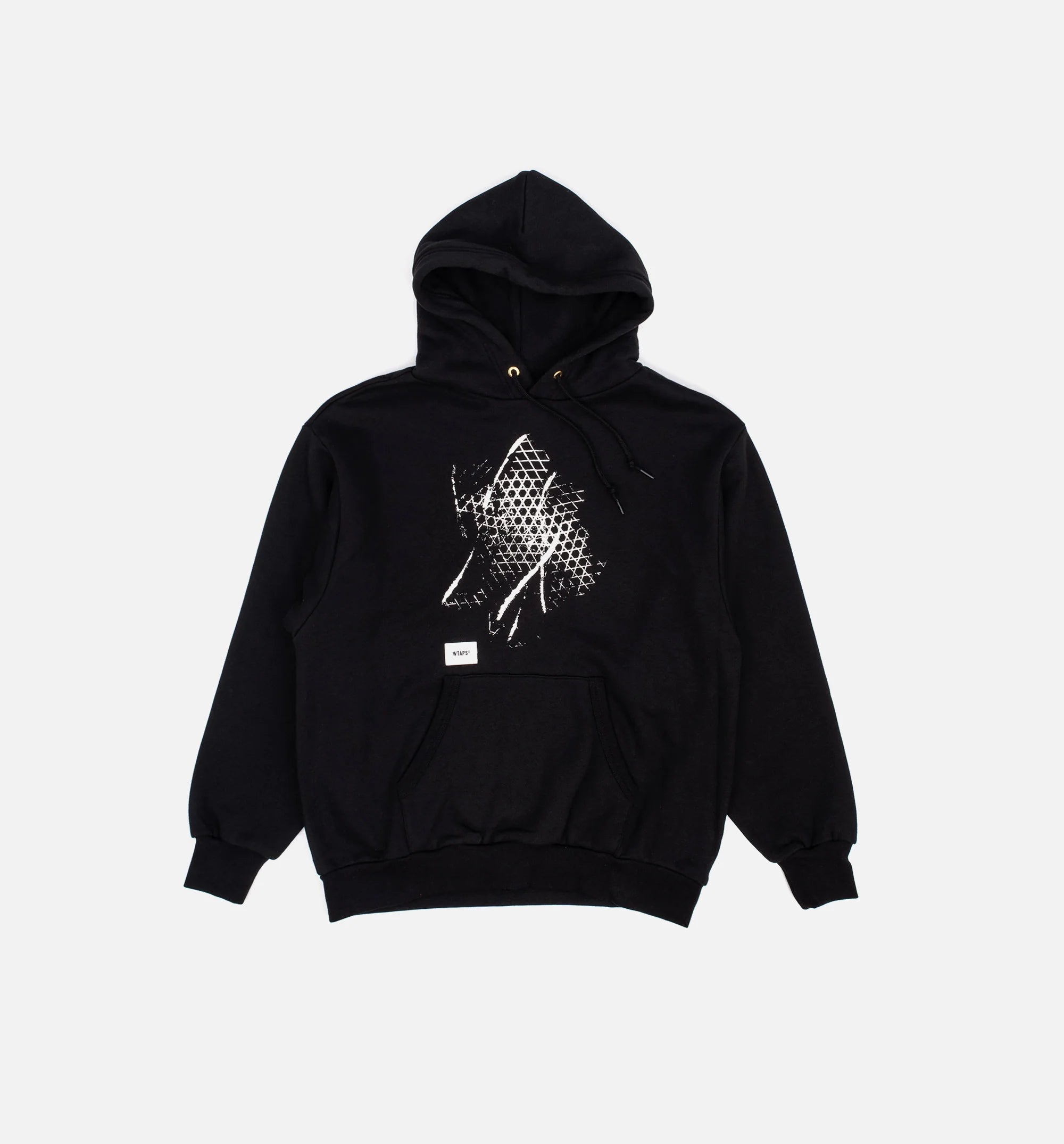 X WTAPS Pullover Mens Hoodie Black White