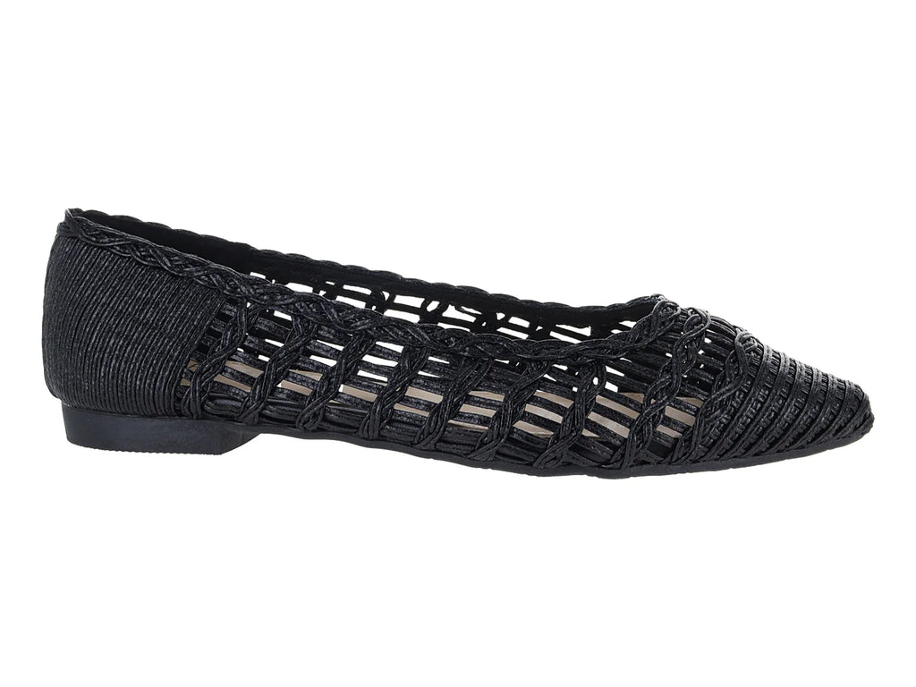 Zapatos Planos Roze Negro para Mujer