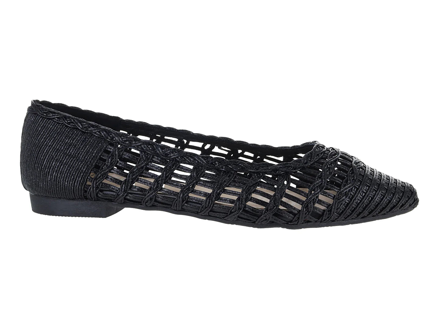 Zapatos Planos Roze Negro para Mujer