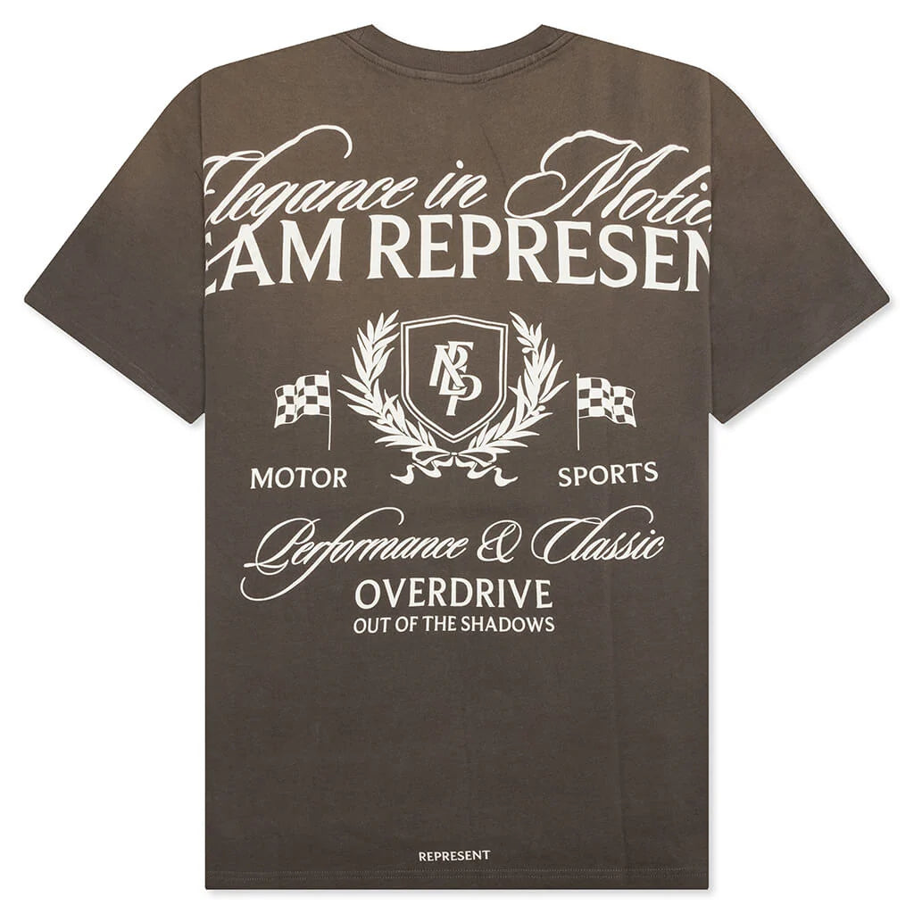 Crest T Shirt Dark Taupe