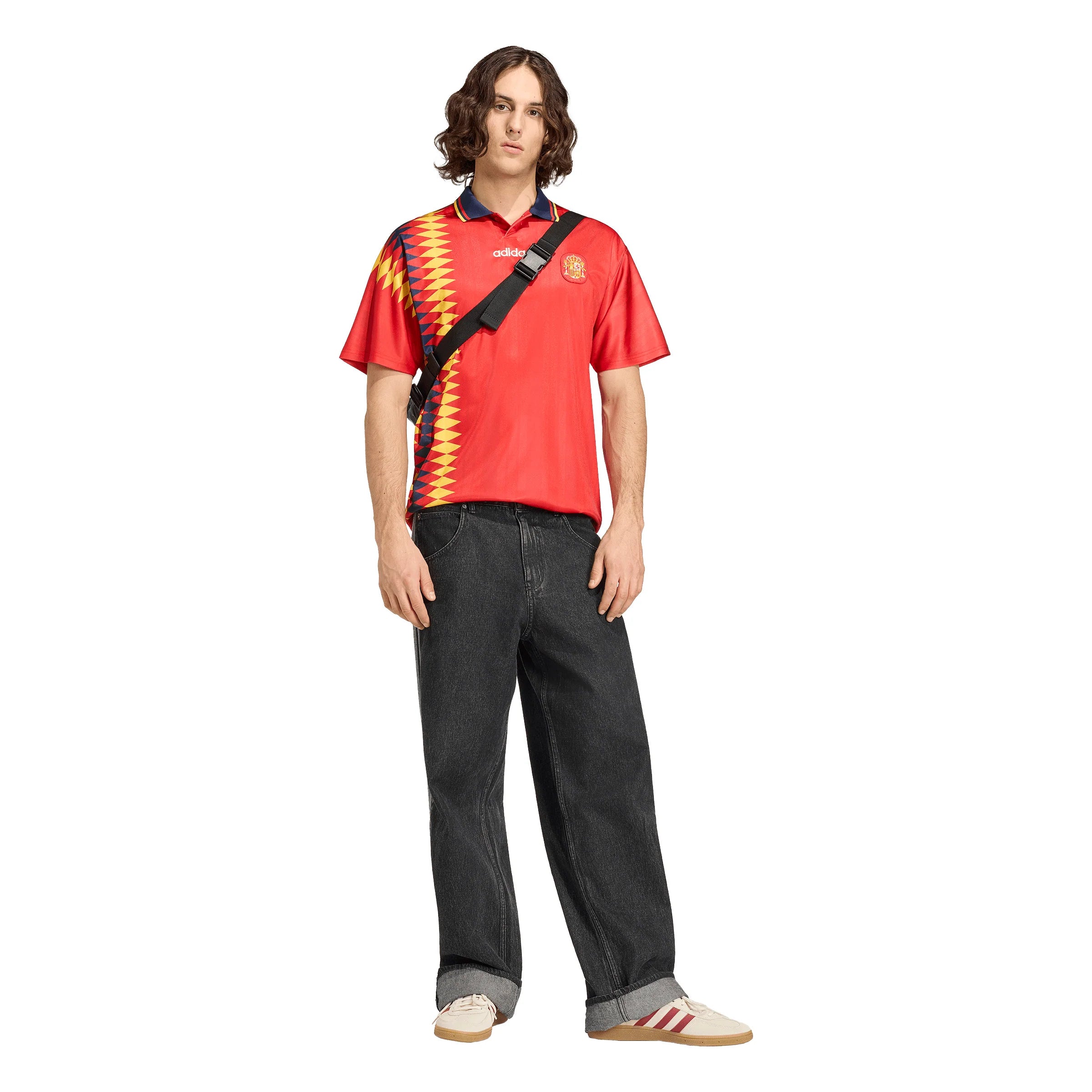 adidas Spain Home 1994 Mens Soccer Jersey Red