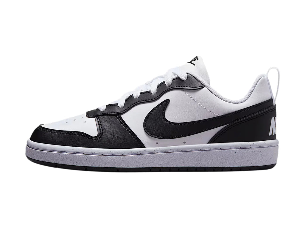 Tenis Nike Court Borough Low Blanco y Negro para Niño
