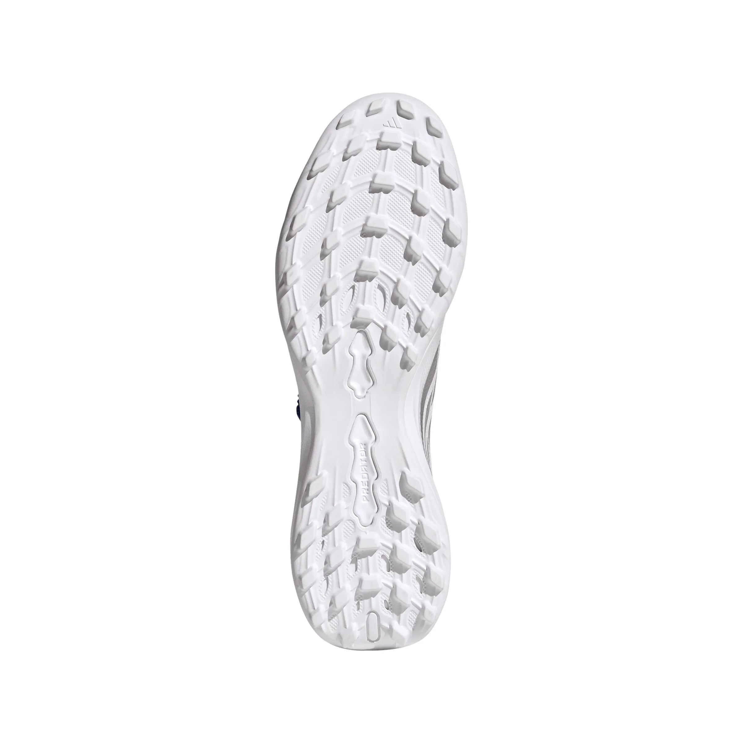 adidas Predator League Fold Over Tongue TF Turf Mens Soccer Cleats White Zero Metallic Blue