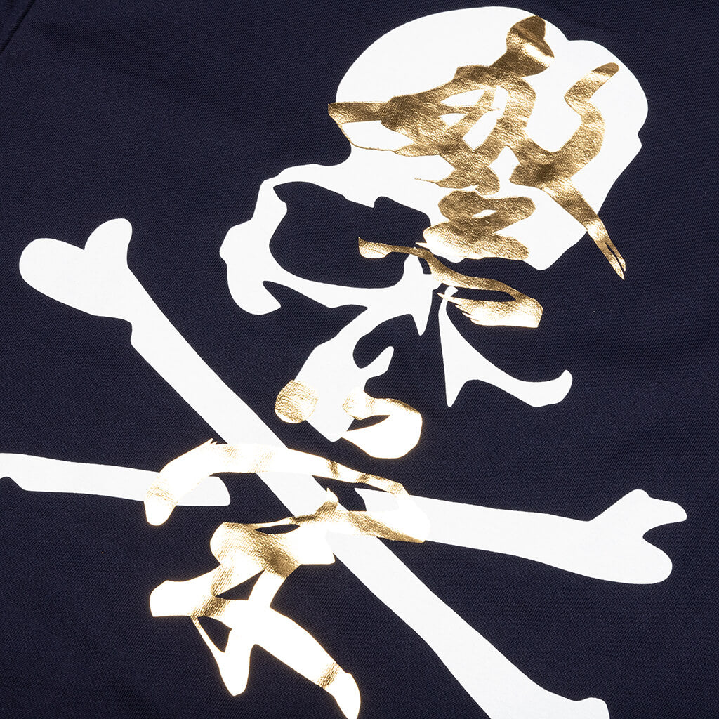 Navy Printed T Shirt Navy