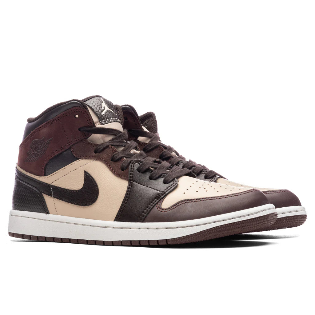 Air Jordan 1 Mid SE Velvet Brown Earth Sanddrift