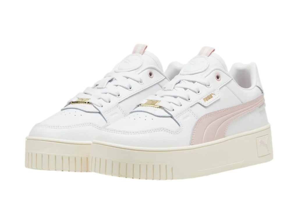 Tenis Puma Carina Street Lux Blanco y Malva para Mujer