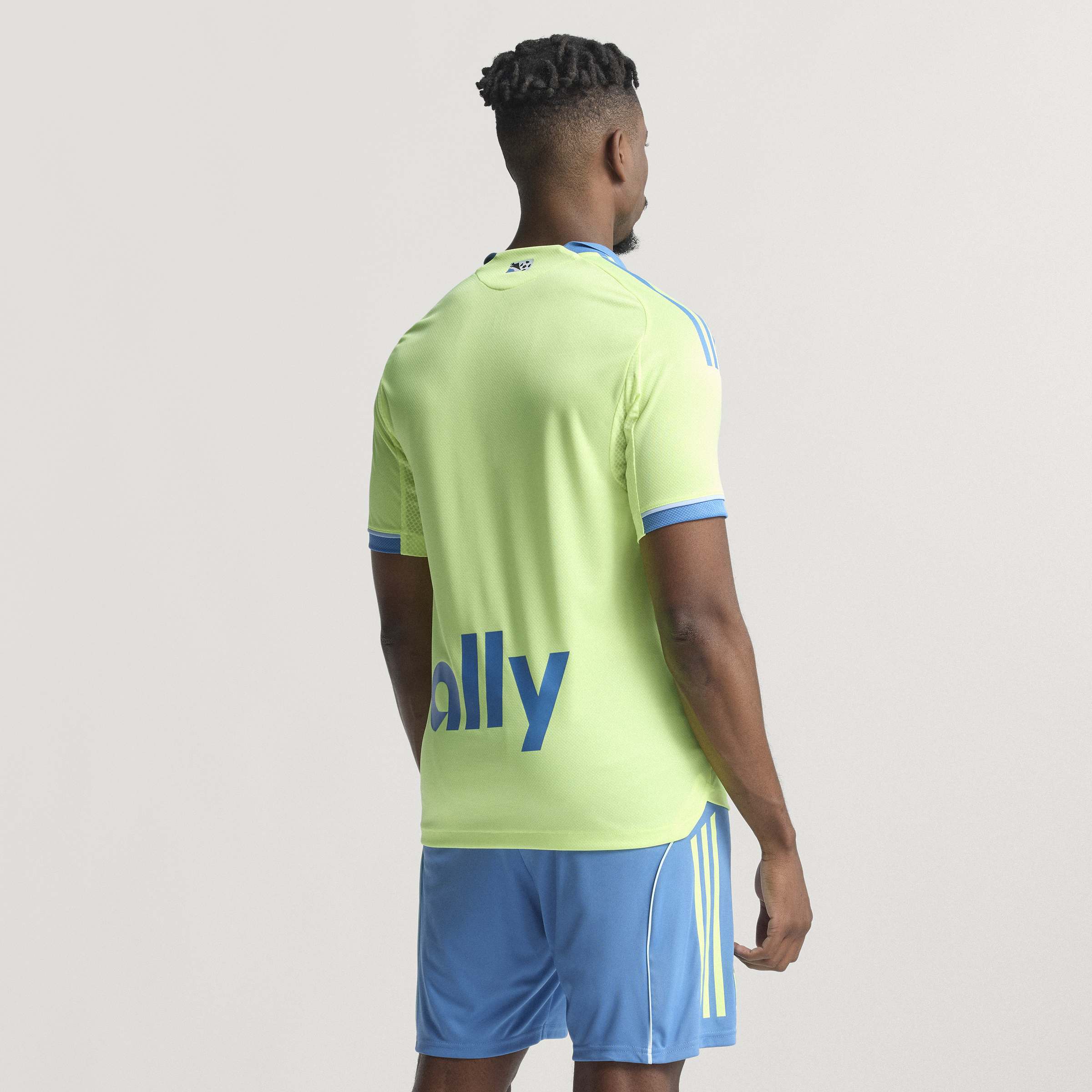 adidas Mens Charlotte FC Third Authentic Soccer Jersey 25 26 Yellow