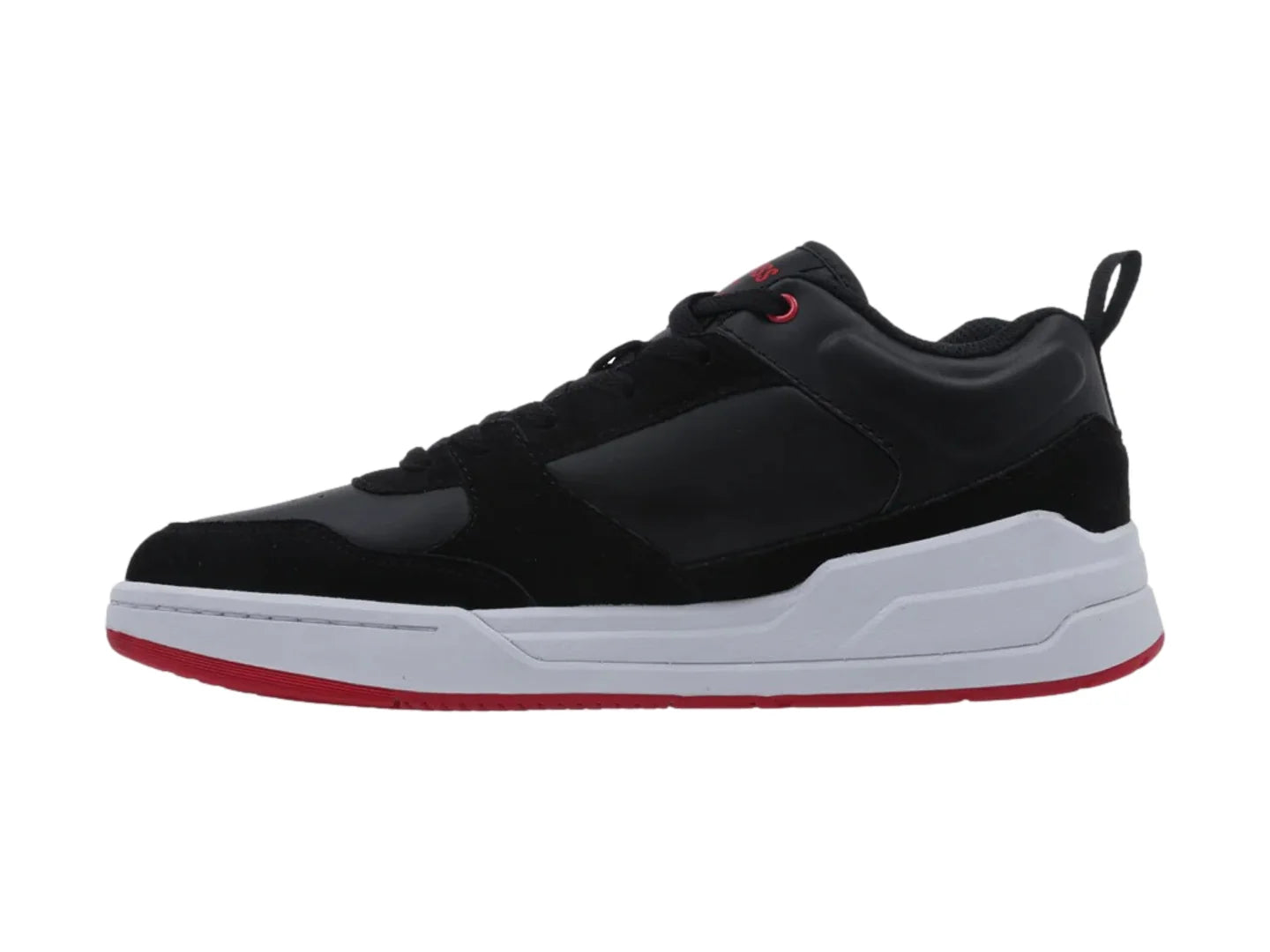 Tenis K Swiss Burton Negro con Rojo para Hombre