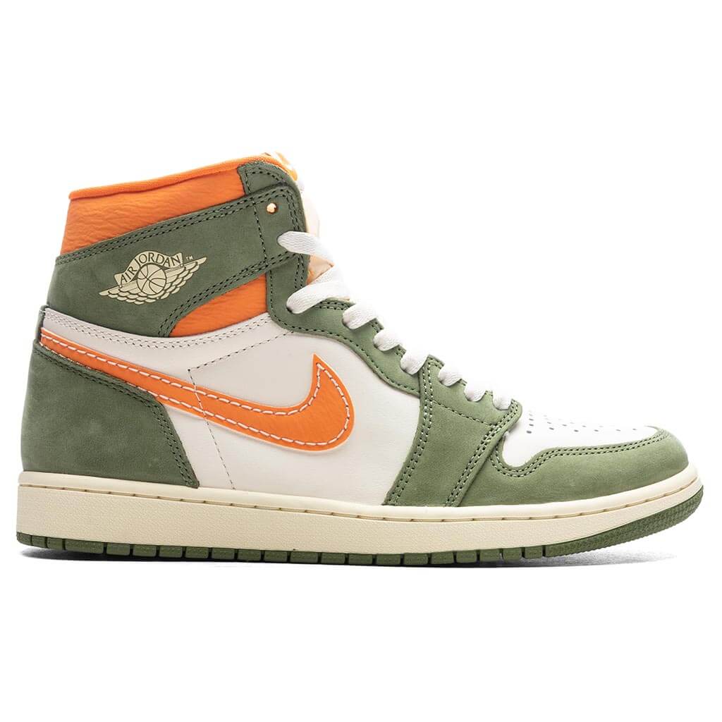 Air Jordan 1 Retro Hi OG Craft Celadon Sky J Light Olive Bright Mandarin