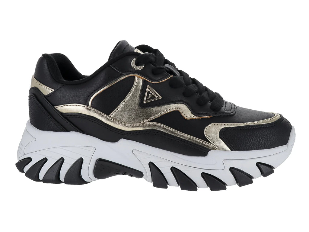 Tenis Guess Negro con Dorado para Mujer