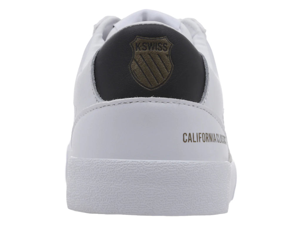 Tenis K SWISS Veaux Blanco con Negro y Oro para Hombre