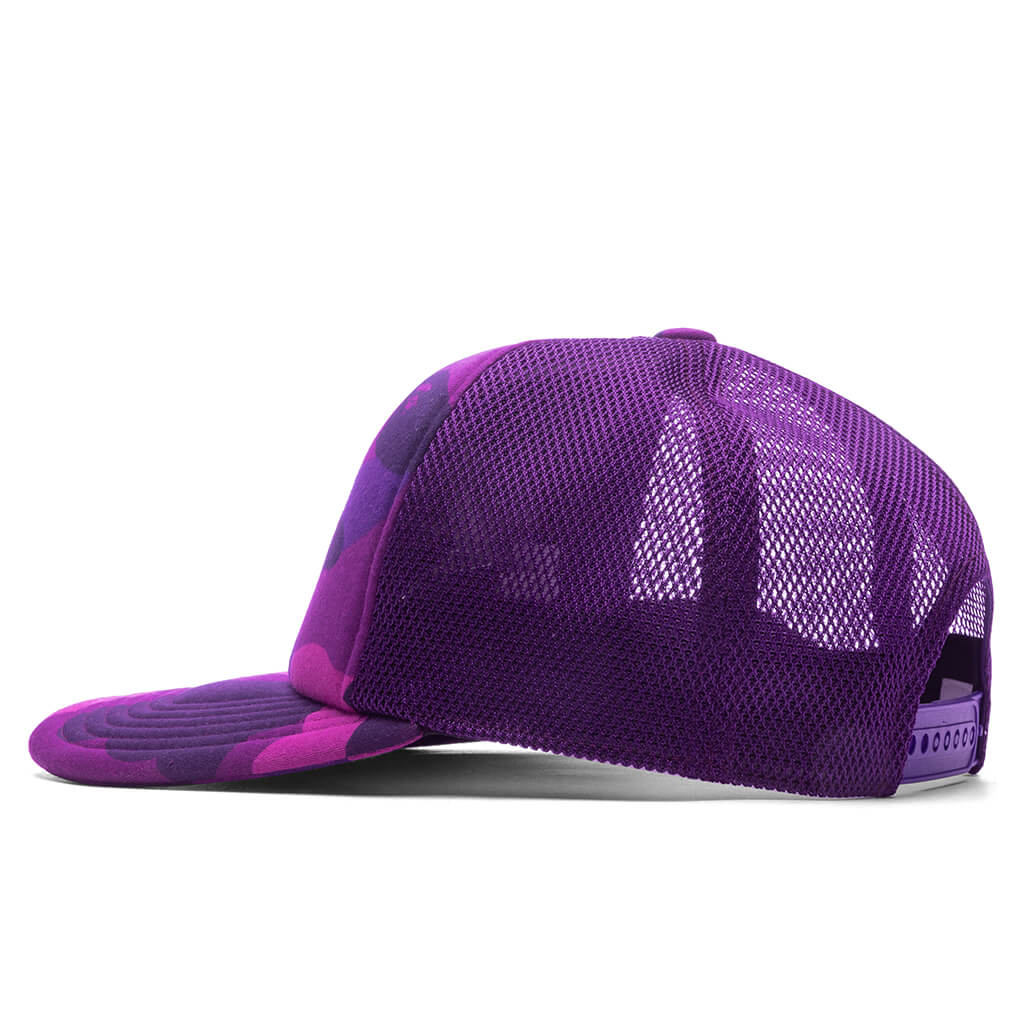 Color Camo College Mesh Cap Purple