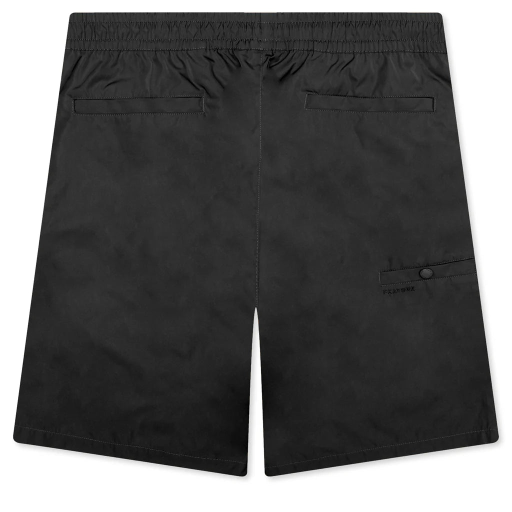 Andre Nylon Short Black