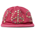 Studded Wrap Around Hat Red