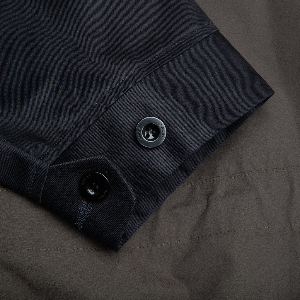 Cotton Chino Mix Pullover Black Navy Dark Khaki